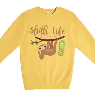 Sloth Life Premium Crewneck Sweatshirt