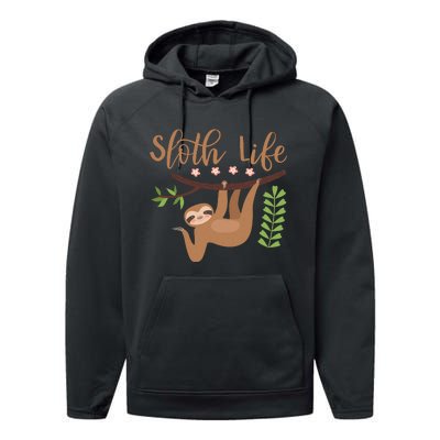 Sloth Life Performance Fleece Hoodie