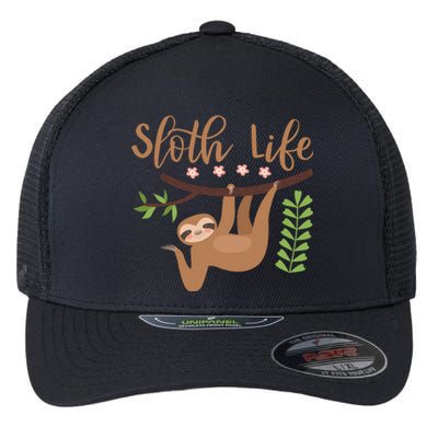 Sloth Life Flexfit Unipanel Trucker Cap