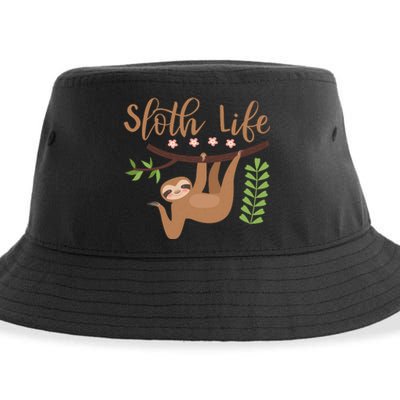 Sloth Life Sustainable Bucket Hat