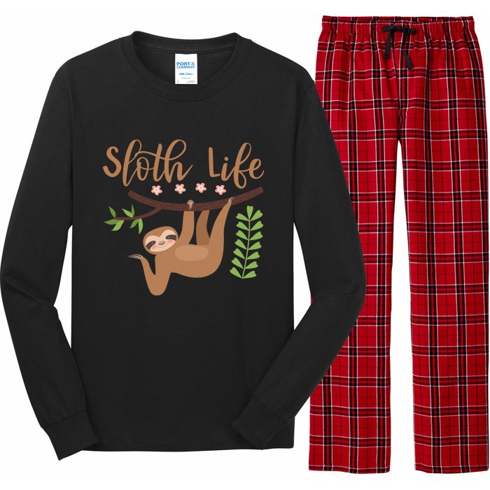 Sloth Life Long Sleeve Pajama Set