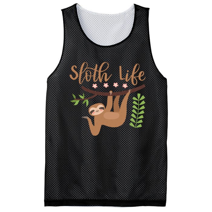 Sloth Life Mesh Reversible Basketball Jersey Tank