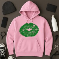 Shamrock Lip St Patricks Day Hoodie