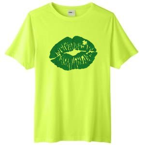 Shamrock Lip St Patricks Day Tall Fusion ChromaSoft Performance T-Shirt