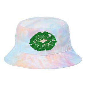 Shamrock Lip St Patricks Day Tie Dye Newport Bucket Hat