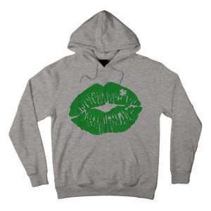 Shamrock Lip St Patricks Day Tall Hoodie