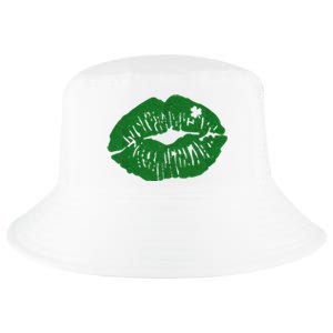 Shamrock Lip St Patricks Day Cool Comfort Performance Bucket Hat