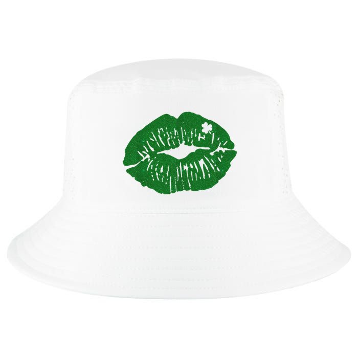 Shamrock Lip St Patricks Day Cool Comfort Performance Bucket Hat