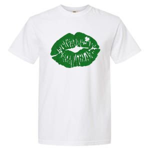 Shamrock Lip St Patricks Day Garment-Dyed Heavyweight T-Shirt