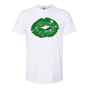 Shamrock Lip St Patricks Day Softstyle CVC T-Shirt