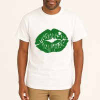 Shamrock Lip St Patricks Day Tall T-Shirt