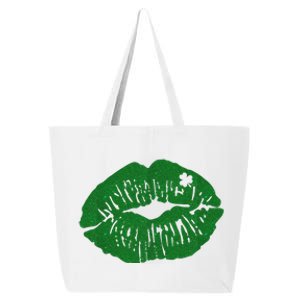 Shamrock Lip St Patricks Day 25L Jumbo Tote