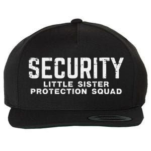 Security Little Sister Protection Squad Wool Snapback Cap