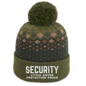 Security Little Sister Protection Squad The Baniff Cuffed Pom Beanie