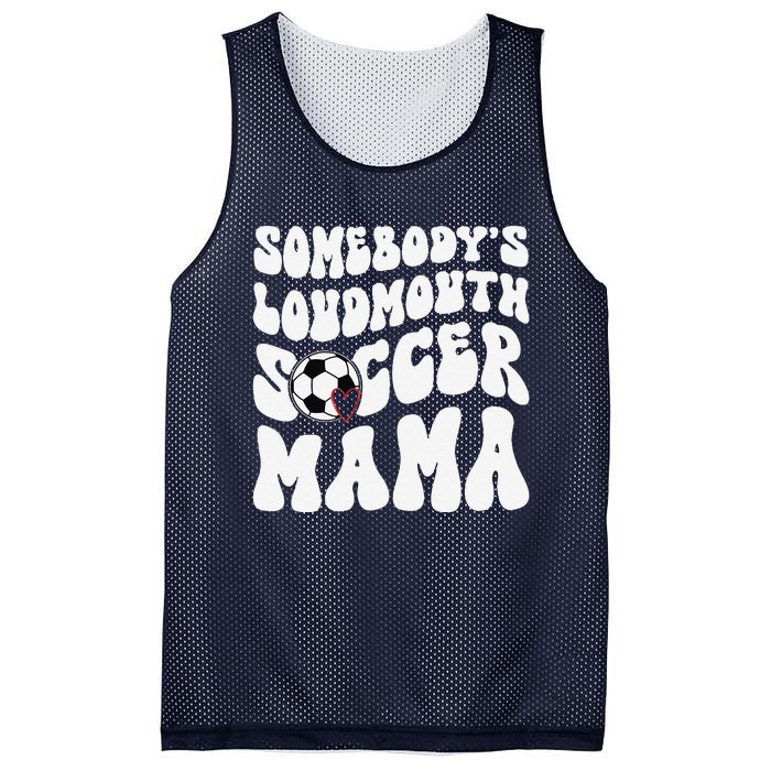 Somebody’S Loudmouth Soccer Mama Mothers Day Gifts For Mom Mesh Reversible Basketball Jersey Tank