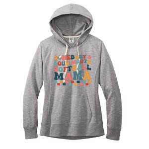 Somebody's Loudmouth Softball Mama Mom Mother's Day Women's Fleece Hoodie