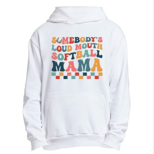 Somebody's Loudmouth Softball Mama Mom Mother's Day Urban Pullover Hoodie