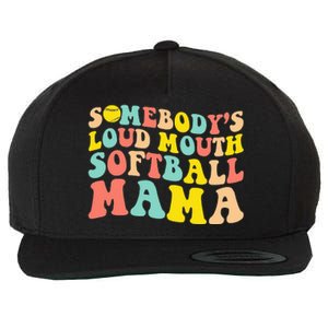 Somebody's Loudmouth Softball Mama Funny Mom Mother's Day Wool Snapback Cap