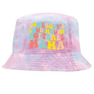 Somebody's Loudmouth Softball Mama Funny Mom Mother's Day Tie-Dyed Bucket Hat