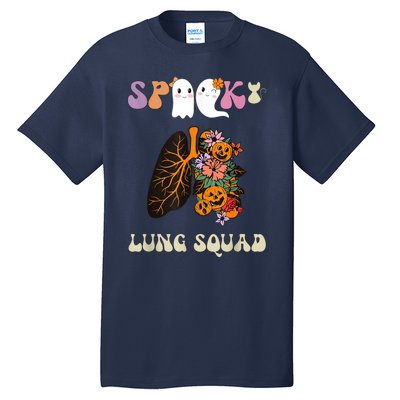 Spooky Lung Squad Respiratory Therapist Halloween Tall T-Shirt