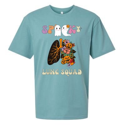 Spooky Lung Squad Respiratory Therapist Halloween Sueded Cloud Jersey T-Shirt