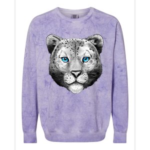 Snow Leopard Colorblast Crewneck Sweatshirt