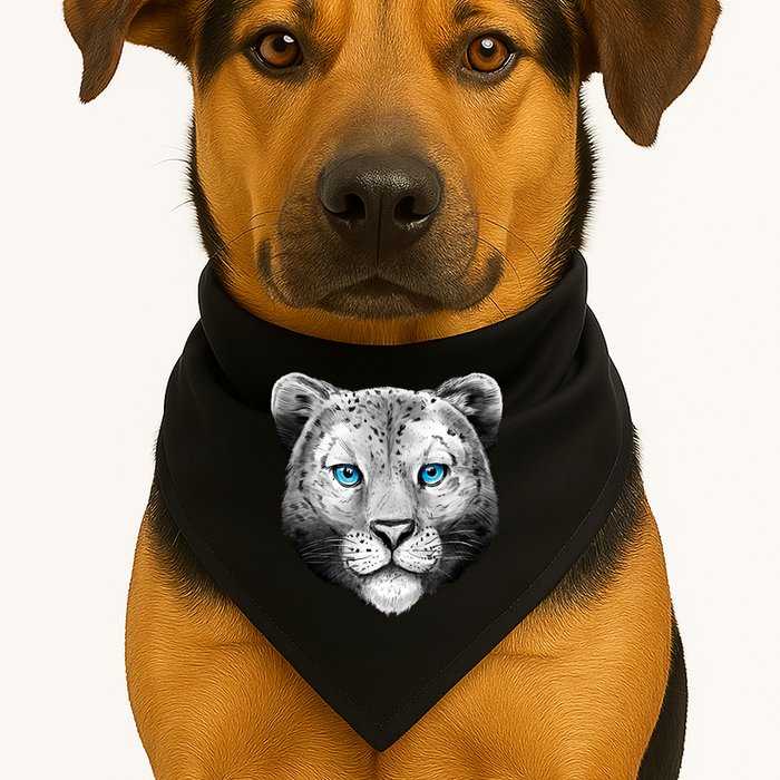 Snow Leopard USA-Made Doggie Bandana