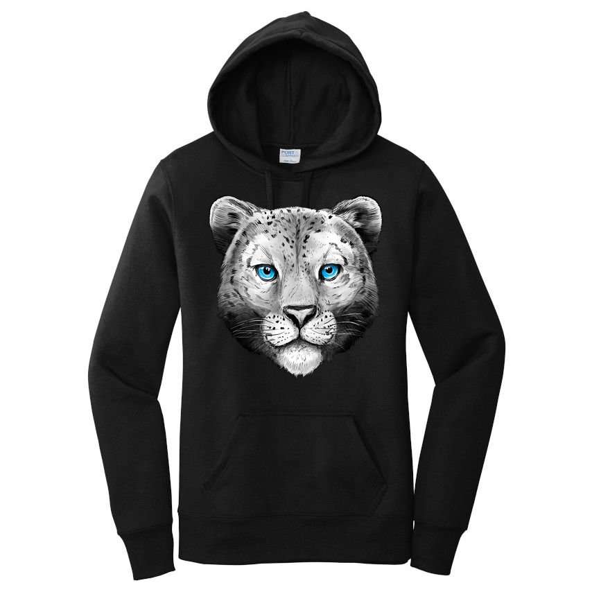 Snow Leopard Women's Pullover Hoodie