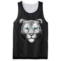 Snow Leopard Mesh Reversible Basketball Jersey Tank