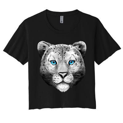 Snow Leopard Crop Top