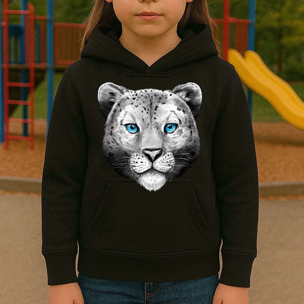 Snow Leopard Kids Hoodie