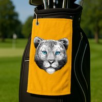 Snow Leopard Golf Towel