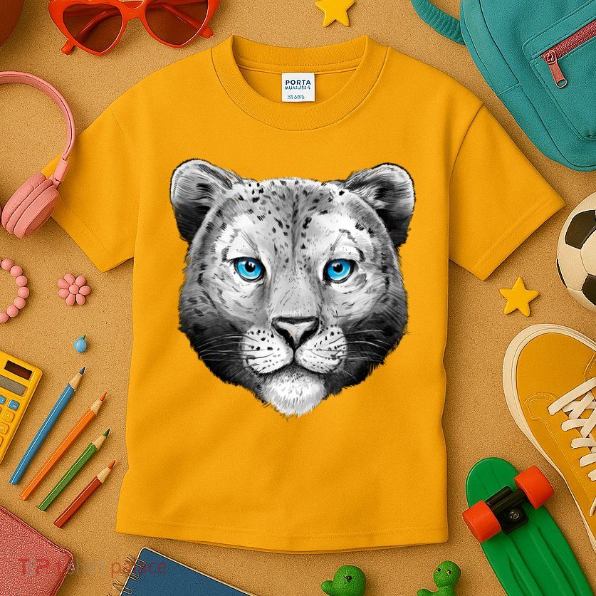 Snow Leopard Kids T-Shirt