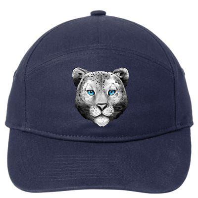 Snow Leopard 7-Panel Snapback Hat