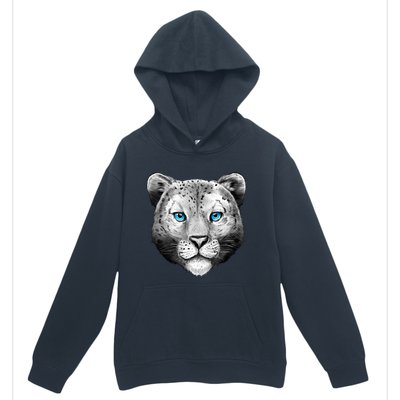 Snow Leopard Urban Pullover Hoodie