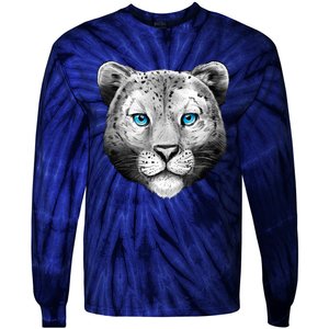 Snow Leopard Tie-Dye Long Sleeve Shirt