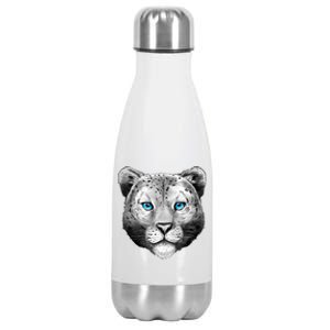 Snow Leopard Stainless Steel Insulated Water Bottle