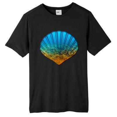 Seashell Lovers Silhouette Earth Day And Ocean Week Gift Tall Fusion ChromaSoft Performance T-Shirt