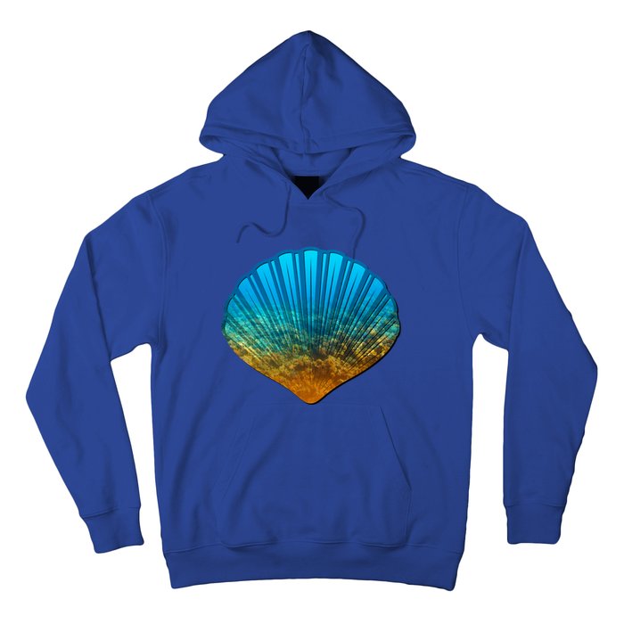 Seashell Lovers Silhouette Earth Day And Ocean Week Gift Hoodie