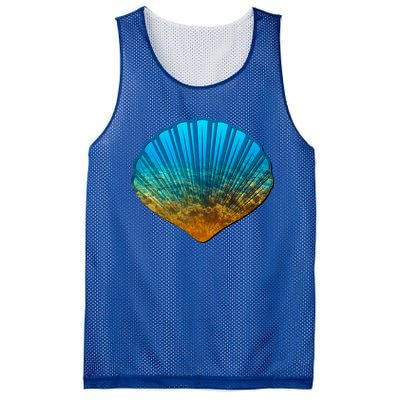 Seashell Lovers Silhouette Earth Day And Ocean Week Gift Mesh Reversible Basketball Jersey Tank