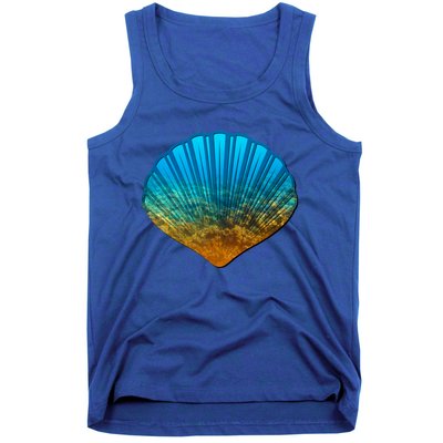 Seashell Lovers Silhouette Earth Day And Ocean Week Gift Tank Top