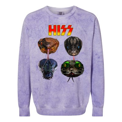 Snake Lover Snake Hiss Colorblast Crewneck Sweatshirt