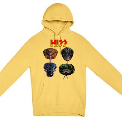 Snake Lover Snake Hiss Premium Pullover Hoodie