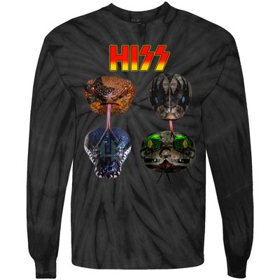 Snake Lover Snake Hiss Tie-Dye Long Sleeve Shirt