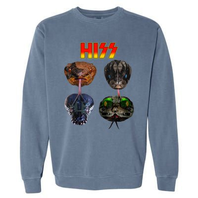 Snake Lover Snake Hiss Garment-Dyed Sweatshirt