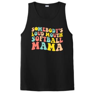 Somebody's Loudmouth Softball Mama Funny Mom Mother's Day PosiCharge Competitor Tank