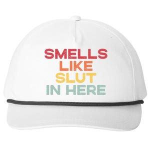 Smells Like Slut In Here Funny Snapback Five-Panel Rope Hat