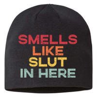 Smells Like Slut In Here Funny Sustainable Beanie