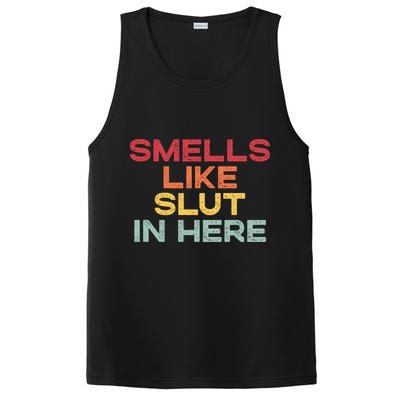 Smells Like Slut In Here Funny PosiCharge Competitor Tank