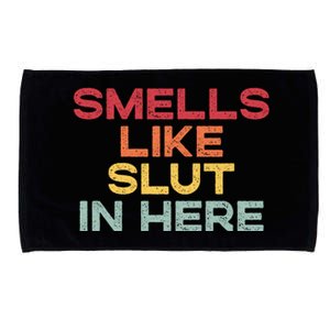 Smells Like Slut In Here Funny Microfiber Hand Towel